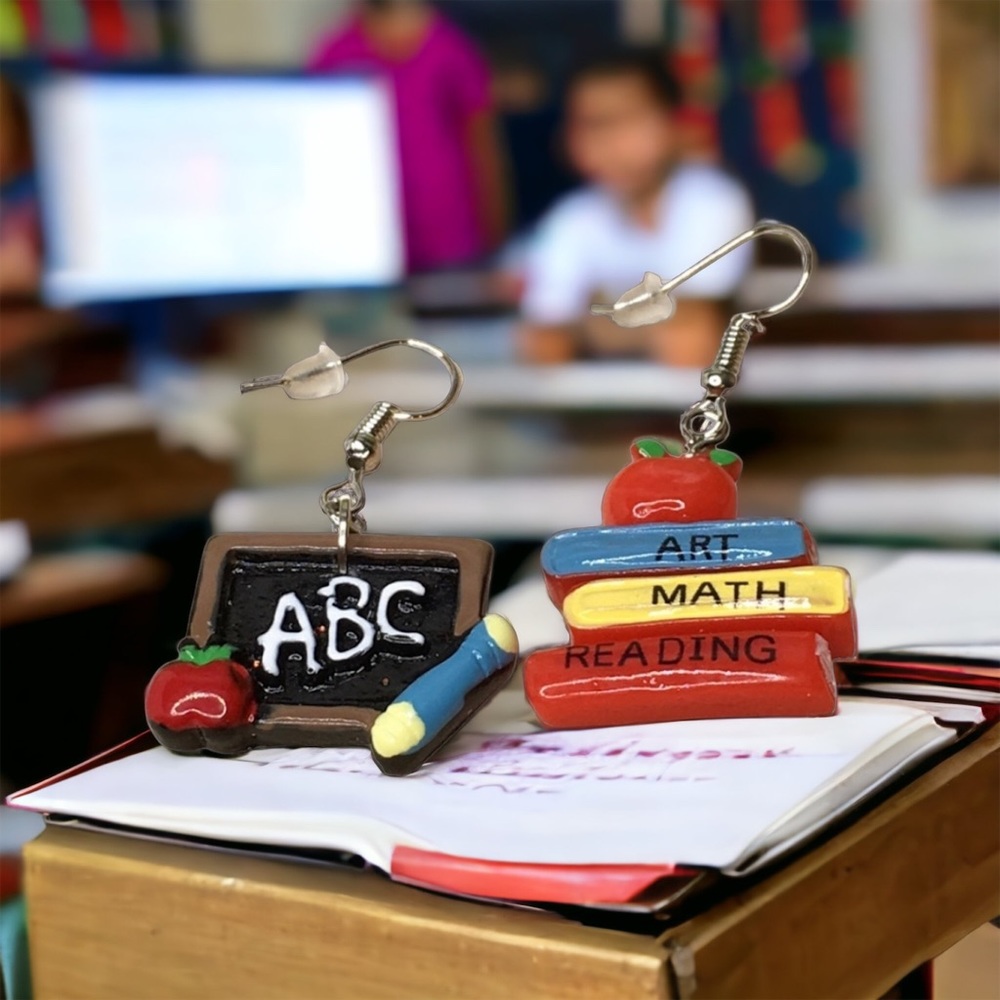 Teacher Earrings - Picture 2 of 12
